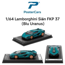 Postercars 1:64 Super Sport Racing Rally Toy Car Model Hypercar League Diecast Vehicle Miniature Free Wheels Display Collection