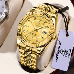 POEDAGAR Original Men Wristwatch Waterproof Luminous Date Business Man Clock Stainless Steel Quartz Military Men's Watches Reloj