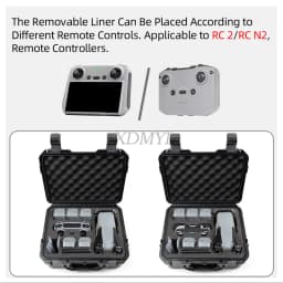 For DJI Air 3/AIR 3 S Portable Suitcase Hard Case Explosion-proof Carrying Box for DJI RC 2/RC N2/RC N3 Controller Accessories