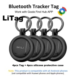 Smart Bluetooth Tags Compatible with Google Find Hub App Android (only) Item Locator Tracker Tags for Suitcases/Luggages