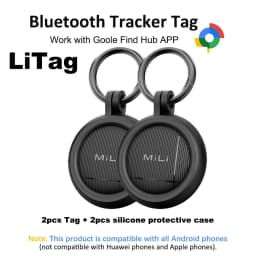 Smart Bluetooth Tags Compatible with Google Find Hub App Android (only) Item Locator Tracker Tags for Suitcases/Luggages