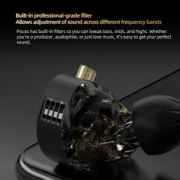 KZ Pisces Dual Dynamic Drive Unit Earphones With Sound Adjustment Switch Two Versions In Ear Earbuds