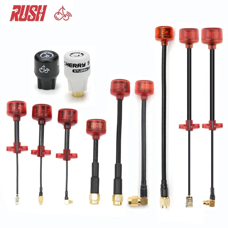 RUSHFPV Cherry FPV Antenna/VTX Antenna | 5.8G LHCP/RHCP | Long Range For Racing Drone | for SMA/MMCX/UFL Connector Adapter
