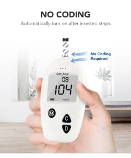 Sinocare Safe-Accu Blood Glucose Meter Glucometer Kit Diabetes Tester 50/100 Test Strips Lancets Medical Blood Sugar Meter