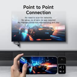Hagibis Wireless USB C Transmitter and Receiver Kit HDMI Video Extender Mirroring Dongle for Phone Tablet Laptop Monitor Samsung