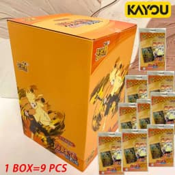 KAYOU Genuine Naruto Cards T4W9 T4W8 Booster Box Anime TCG Rare SE BP CR MR Ninja World Fight Chapter Collection Kids Toy Gift
