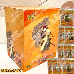 KAYOU Genuine Naruto Cards T4W9 T4W8 Booster Box Anime TCG Rare SE BP CR MR Ninja World Fight Chapter Collection Kids Toy Gift
