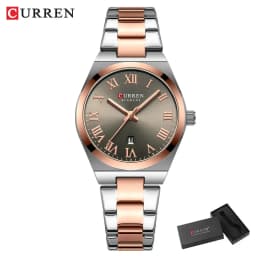 CURREN Watch Women,Watches for Women,Ladies Watches,Waterproof Fashion Dress Stainless Steel Bracelet Analog Watches Date