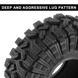 INJORA King Trekker 1.9" All Terrain Tires for 1/10 RC Crawler (118*42mm) (S5)