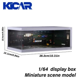 1/64 Model Parking Space Car Parking Space with lights Simulated decoration scene (figures and cars not included)