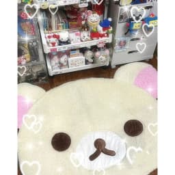 Kuna Bear Rilakkuma Carpet Relaxed Bear Cartoon Cute Korea Floor Mat Bedroom Soft Plush Floor Mat Home Bedroom Bedside Carpet