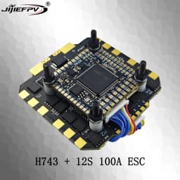JIJIEFPV 120A 100A 80A 3-12S 4IN1 ESC H743 Stack H7 FC Flight Controller FPV Stack for MARK4 13inch FPV Drone Frame