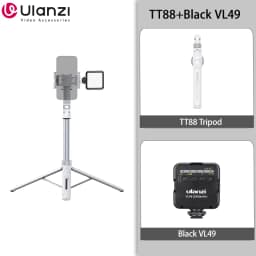 Ulanzi TT88 1.44M Overhead Selfie Stick Phone Tripod with Magnetic Clamp Wireless Remote Extension Tripod for LiveStreaming Vlog