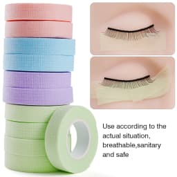 Wholesale Eyelash Extension Tape Under Eye Patches Easy to Tear Micropore Tape Professional Lashes Tape Sensitive Skin Using