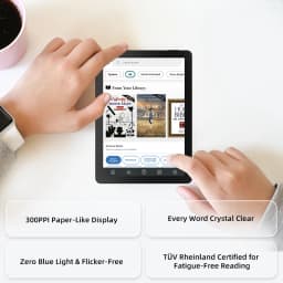 Bigme E-book Reader B6, 6-Inch E-Ink Electronic Book, 36-Level Front Light, 4GB+64GB Android 14 OS, Support Google Play E-Reader