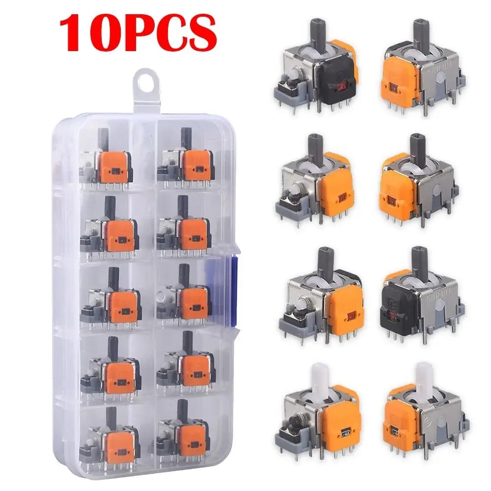 10PCS 3D Analog Sensor Hall Effect Joystick for Playstation 5 Game Controller Thumb Stick for PS5/PS4/Xbox/Switch Pro