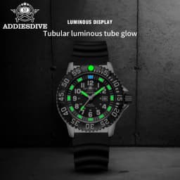 ADDIESDIVE Fashion Men's Analog Watches 50m Waterproof Luminous Tube Nylon Sports Men Military Wristwatches Quartz Watch For Men