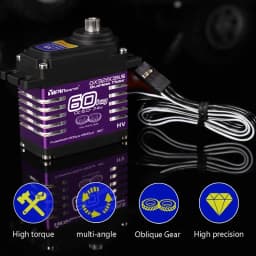Waterproof IP68 Servo 35kg/40kg/55kg/60kg/70KG All Steel Helical Gear Digital Servos For RC Accessories 1/8 1/10 Rc Toy Car