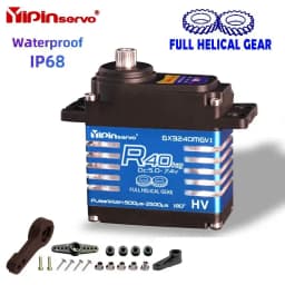 Waterproof IP68 Servo 35kg/40kg/55kg/60kg/70KG All Steel Helical Gear Digital Servos For RC Accessories 1/8 1/10 Rc Toy Car