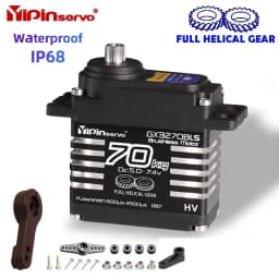 Waterproof IP68 Servo 35kg/40kg/55kg/60kg/70KG All Steel Helical Gear Digital Servos For RC Accessories 1/8 1/10 Rc Toy Car