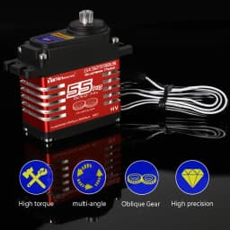 Waterproof IP68 Servo 35kg/40kg/55kg/60kg/70KG All Steel Helical Gear Digital Servos For RC Accessories 1/8 1/10 Rc Toy Car