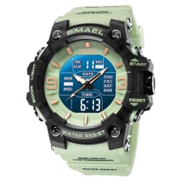Military Watches Men Sport Watch Waterproof Alarm Clock Dual Time Wristwatches Digital 8049B Army Watches Military