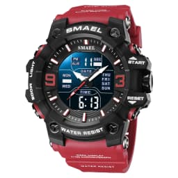 Military Watches Men Sport Watch Waterproof Alarm Clock Dual Time Wristwatches Digital 8049B Army Watches Military