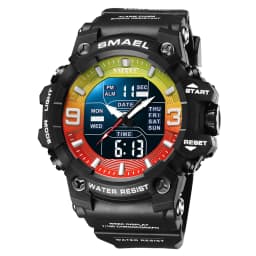 Military Watches Men Sport Watch Waterproof Alarm Clock Dual Time Wristwatches Digital 8049B Army Watches Military