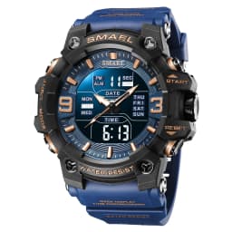 Military Watches Men Sport Watch Waterproof Alarm Clock Dual Time Wristwatches Digital 8049B Army Watches Military