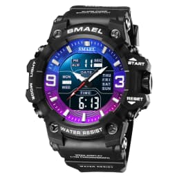 Military Watches Men Sport Watch Waterproof Alarm Clock Dual Time Wristwatches Digital 8049B Army Watches Military