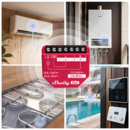 Shelly 1PM Gen3 Matter Smart Switch 16A with Power Metering Free Cloud Data Energy Optimization Analysis for Home Automation