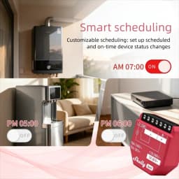 Shelly 1PM Gen3 Matter Smart Switch 16A with Power Metering Free Cloud Data Energy Optimization Analysis for Home Automation