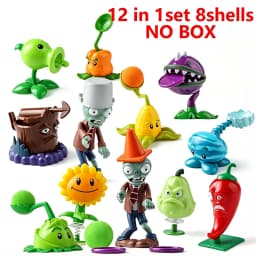 Plants VS Zombies 2 Playset Cactus Peashooter Coconut Cannon Genuine Game Scene Figure Ornaments Soft Silicone Birthday Gift boy