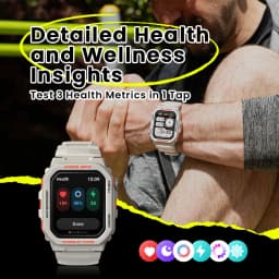 New Zeblaze Ares GPS Smart Watch Built-in Alexa & GPS Make/Answer Phone Calls Smartwatch Heart Rate Spo2 Fitness Tracking Watch