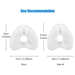 1 Piece Compatible Nasal Mask Replacement Supplies Accessories Cushion for AirFit N20 & AirTouch N20, Covers Nose, Softer Wear