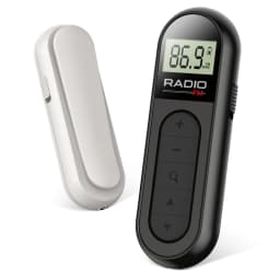 FM Portable Radio, Rechargeable Pocket Radio with Best Reception Digital Tuning, LCD Screen,Belt Clip, Stereo Sound Earphone Jac