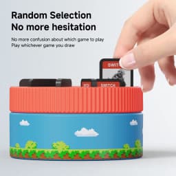 Hagibis Rotating Game Card Case with 10 Game Card Slots Creative NS Card Storage Box Holder for Switch/Lite/OLED NS Game