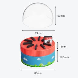 Hagibis Rotating Game Card Case with 10 Game Card Slots Creative NS Card Storage Box Holder for Switch/Lite/OLED NS Game