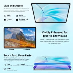 Teclast P50 Tablet 11" 90Hz Max.20GB RAM 128GB ROM Unisoc T606 Octa Cores 7000mAh Battery Android 15 Tablets LTE(4G)