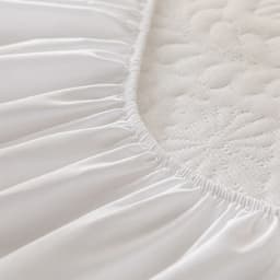 Waterproof Quilted Mattress Cover - Cotton Top, Antibacterial Fiber Fill, TPU Waterproof Layer - A-Class Health Standard