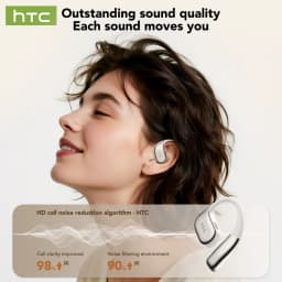 HTC NE39 AI Translate Earphone Wireless Bluetooth Earphones Long Battry Life TWS Sport Open Ear Headphones With Mic HD Call