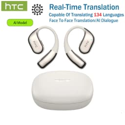 HTC NE39 AI Translate Earphone Wireless Bluetooth Earphones Long Battry Life TWS Sport Open Ear Headphones With Mic HD Call