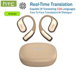 HTC NE39 AI Translate Earphone Wireless Bluetooth Earphones Long Battry Life TWS Sport Open Ear Headphones With Mic HD Call