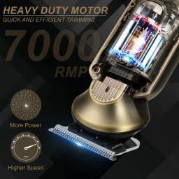 Scttomon 2pc Electric Hair Clipper Trimmer Set for Skin Fade Bald Head Shaving Hairline Sculpting Beard Trimming 2-Pc Head Style Kit