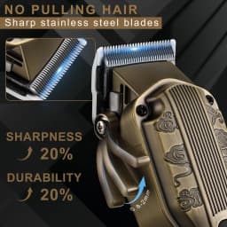 Scttomon 2pc Electric Hair Clipper Trimmer Set for Skin Fade Bald Head Shaving Hairline Sculpting Beard Trimming 2-Pc Head Style Kit