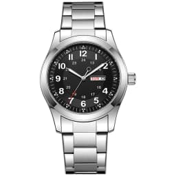 2026 42mm Luminous Dial Watch Day Date Function Green Canvas Strap 30M Water Proof Field Watch Khaki Strap Watch
