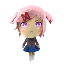 Hot Cute Doki Doki Literature Club! Plush Set Monika Sayori Natsuki Yuri Soft Stuffed School Uniform Toys for Fans Home Decor