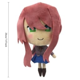 Hot Cute Doki Doki Literature Club! Plush Set Monika Sayori Natsuki Yuri Soft Stuffed School Uniform Toys for Fans Home Decor