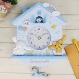 Sanrio New  Hello Kitty Kuromi My Melody Cinnamoroll Pompompurin Pochacco Clock Decoration Room Fashion Trend Cute Kawaii Anime