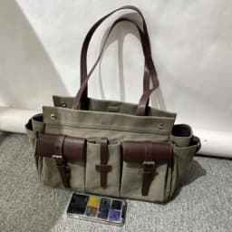Classic Canvas Tote Bags For Women Luxury Designer Handbag Purse 2026 New In Multiple Pockets Top Handle Underarm Cloth Shoulder